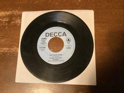 DAVID CLAYTON-THOMAS Promo 45 Say Boss Man Funk Soul 1969 Blood Sweat And Tears