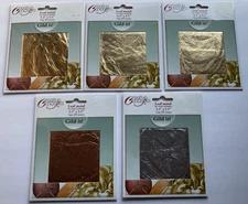 125 SHEETS of CREATIVE CONCEPTS LEAF METAL - GOLD, SILVER & COPPER / ALL NEW