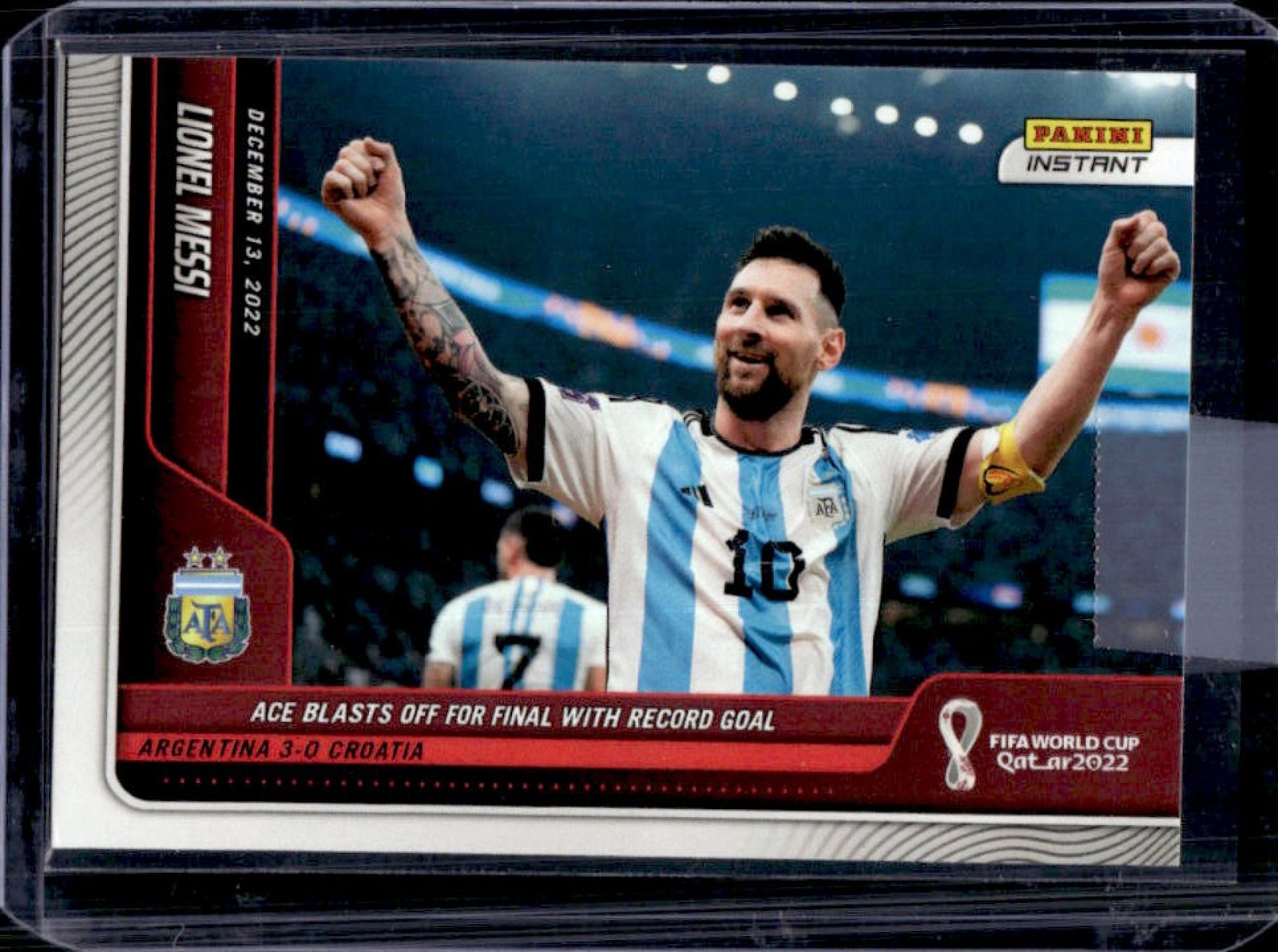 2022 Panini Instant FIFA World Cup Qatar Lionel Messi #108 Argentina