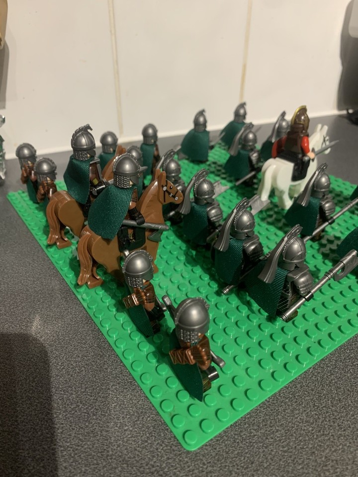 Lord Of The Rings Hobbit Rohan Toy Mini Figures Custom Lego Horse Model ...
