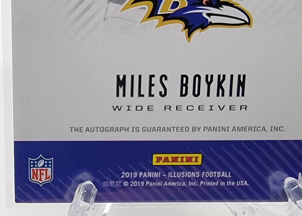 2019 Panini Illusions Miles Boykin #RS-MIB Rookie Signs /125 Auto RC - Image 3 of 4