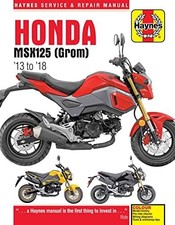 ホンダ GROM サービスマニュアル セット GROM125D/G/H 2013-2020 Honda Grom 125 MSX125 Cyclepedia Printed Motorcycle