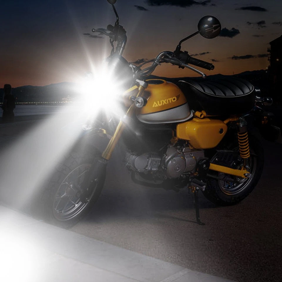 H4 9003 LED Bulb High/Low Dual Beam 6000k White Motorcycle Headlight High Power - Image 2 of 4