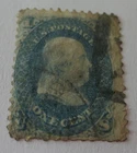 USA 1861 Franklin 1c light blue used
