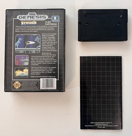 Strider Sega Genesis Complete In Box CIB Excellent Condition
