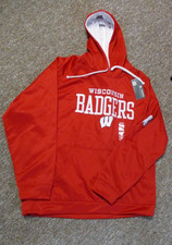 Wisconsin Badgers Colosseum Red Hoodie, NWT, Men XL, Knights Apparel