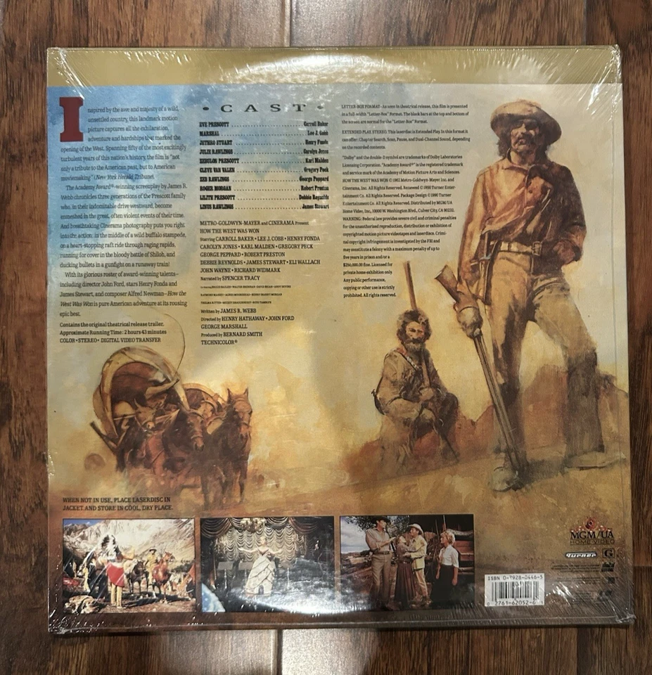 Western Movie Combo! HOW THE WEST WAS WON UNOPENED 2-Laserdisc Plus SHANE - Image 2 of 4
