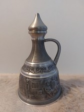 Zinn Karaffe Zinn 95% Germany L&auml;ndliche Szene Vintage Barware