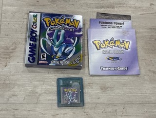 Authentic Pokemon Crystal Version CIB Complete New Battery GBC Great Condition