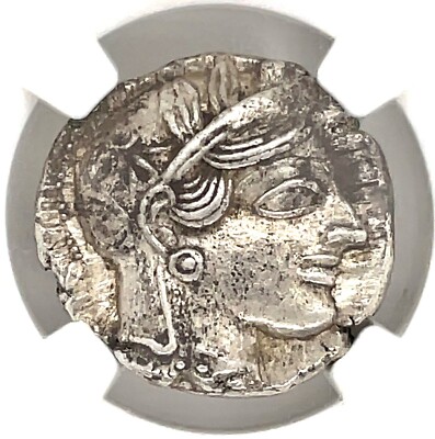 Attica, Athens c. 440 - 404 BC AR Tetradrachm CH AU Str: 5/5