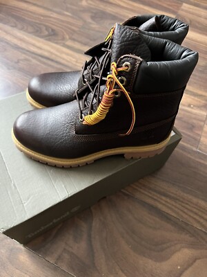 BNIB Timberland Men's Brown Leather Boots Size UK