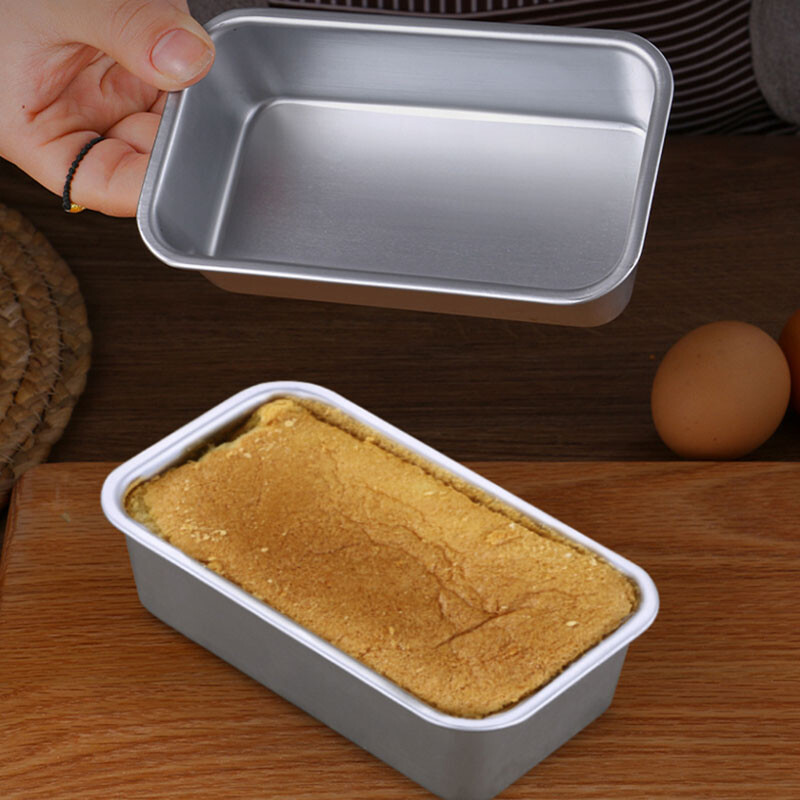 1PC Mini Cake Tin Baking Mould Rectangle Aluminium Brownie Cake Mold