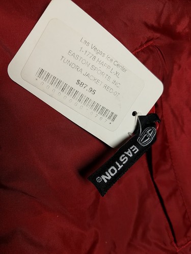 Easton Sports Nylon Tundra Jacket Red Size L/XL Team Fleece Lined Youth Baseball - Picture 8 of 9