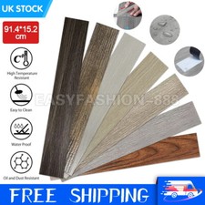 NEW FLOOR PLANKS TILES SELF ADHESIVE WOOD EFFECT VINYL FLOORING KITCHEN BEDROOM