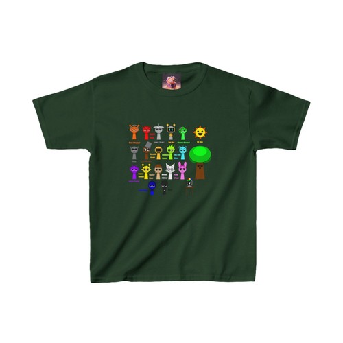 Sprunki Music Game Kids Tee, Fun Heavy Cotton Tshirt for Boys and Girls, Music - Picture 14 of 39