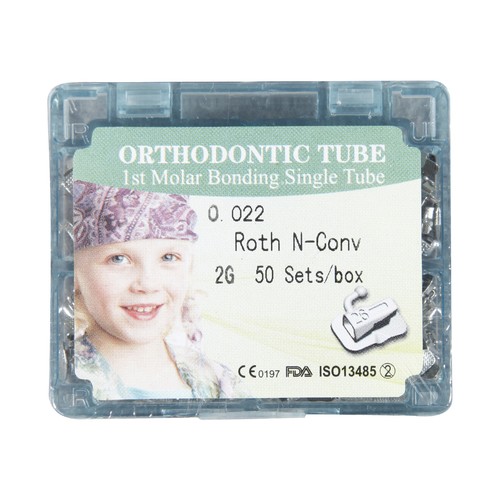 50 set Dental 2G Buccal Tube 1st Molar Bondable Non-Convertible Roth. 022 vu4 - Picture 3 of 8