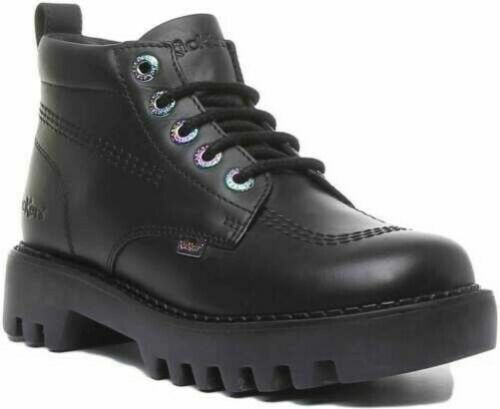 Kickers BonBon Stivaletti Bambini - Scarpe Unisex Con Lacci Per Tutti I