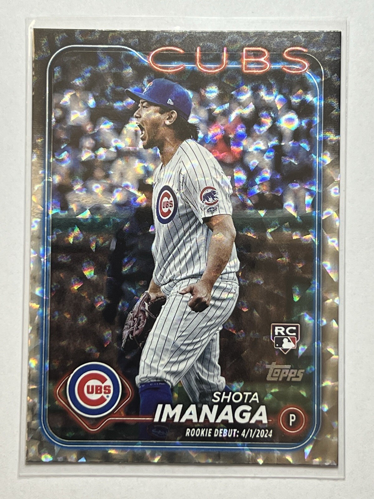 2024 Topps Update Series Debut Silver Crackle Foilboard #US281 Shota Imanaga RC
