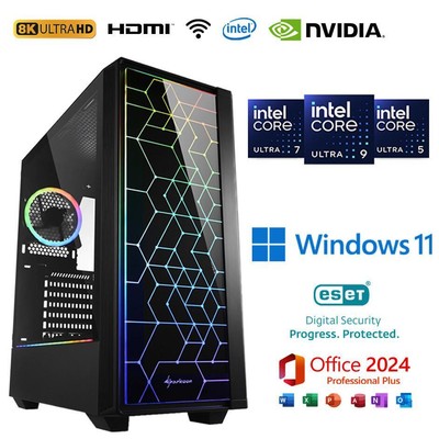 Gamer PC Intel Ultra 7 265k RTX 5080 500GB SSD 3TB HDD 16GB RAM Windows 11 B