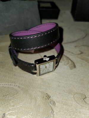 Coldwater Creek Genuine Leather Wrist Wrap Watch Brown/ New  display picture 1