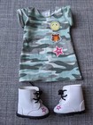 Show Your Strong Side New Truly Me Meet Outfit Dress Boots American Girl Doll
