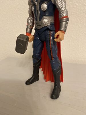 MARVEL AVENGERS THOR W/ HAMMER 8” ACTION FIGURE TOY (PRE-OWNED) | eBay
