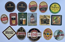 Ireland UK beer coasters Guiness Beamish Killian’s ESB New Castle and Others
