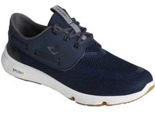 Sperry Men's 7 Seas 3-Eye Casual Shoes Navy Blue Sts24363 Size 9.5 Medium