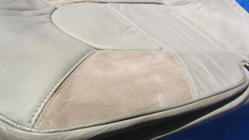 Saab 9000 CD 1992 EDICIÓN GRIFFIN topo delantero izquierdo cuero bajo cubierta de asiento gamuza Foto 4 de 4