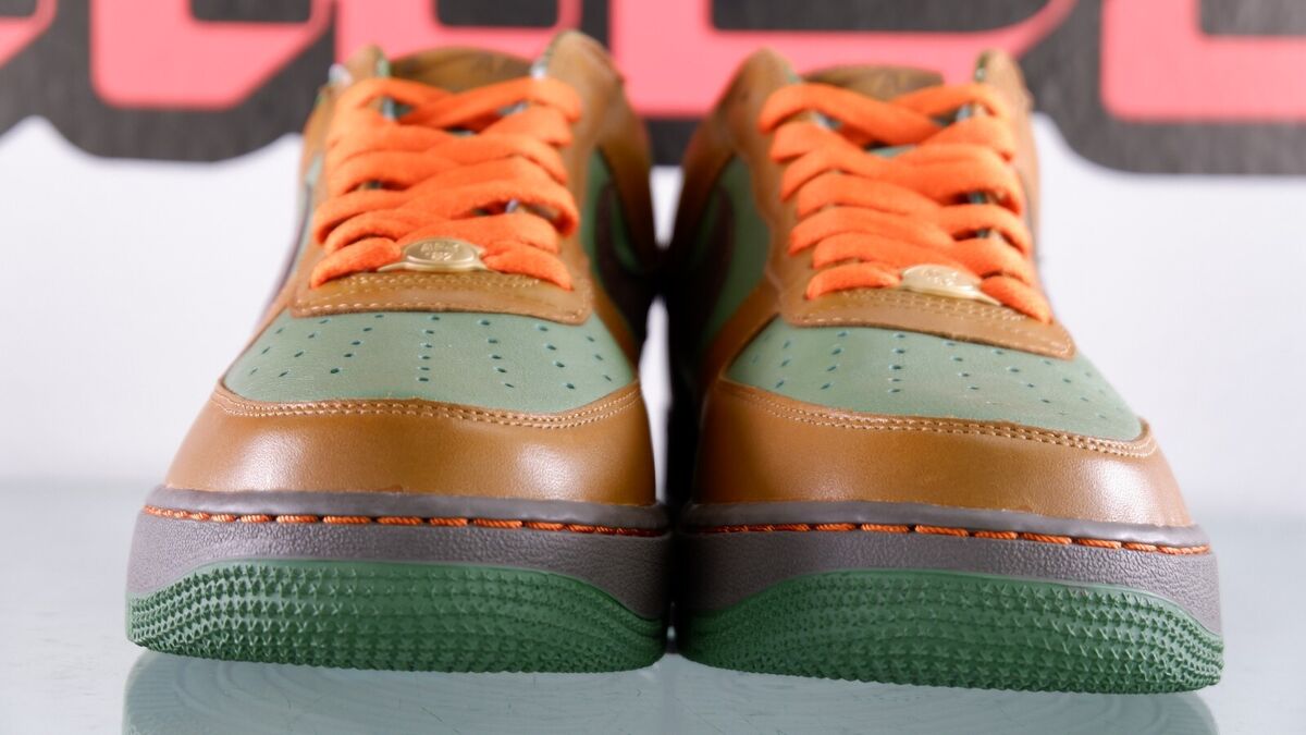 NEW Nike Air Force 1 Low Celux Jeff Staple x LV Green Orange Size 8.5  314855 992