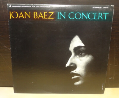 JOAN BAEZ IN CONCERT 1979 JAPAN VANGUARD GXC-123 KING BOB DYLAN PETE SEEGER