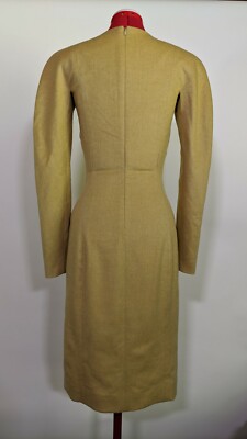 The Row Fall 2011 Runway Mustard Yellow Structured Wool Dress | eBay