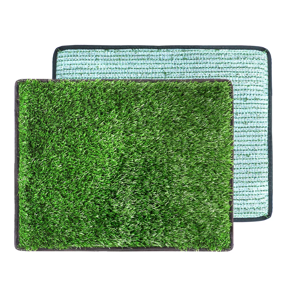 Dog Grass Pad With Tray, Artificial Grass Mats Washable Grass Pee Pads For  Dogs, Pet Toilet Potty Tray For Puppy & Small Pet, Dogs Turf Potty Training