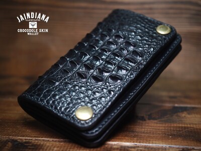 小物 TSY CROCODILE LEATHER TRACKER WALLET Crocodile Skin Tracker