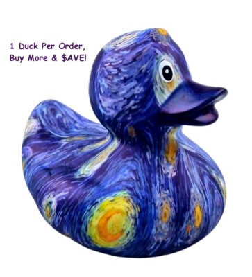 Starry Night Vincent Van Gogh Rubber Ducky Large - Jeep Ducking FAST US Shipper