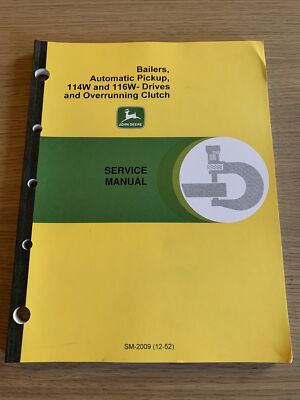 John Deere Bailers Automatic Pickup 114w and 116W-Drives and Overrunning Clutch