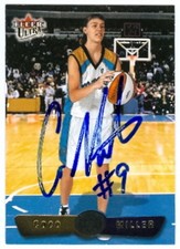 Coco Miller autographed Basketball Card Washington Mystics 2002 Fleer Ultra #39