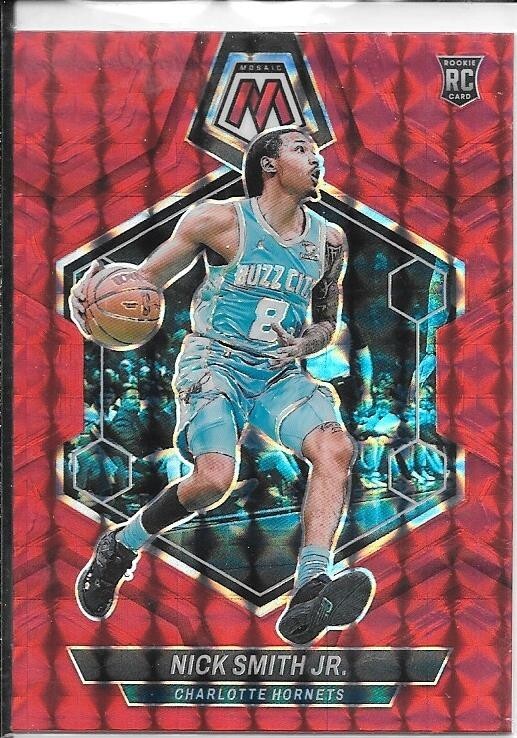 2023-24 Panini Mosaic Basketball Nick Smith Jr. Red RC #242 Base