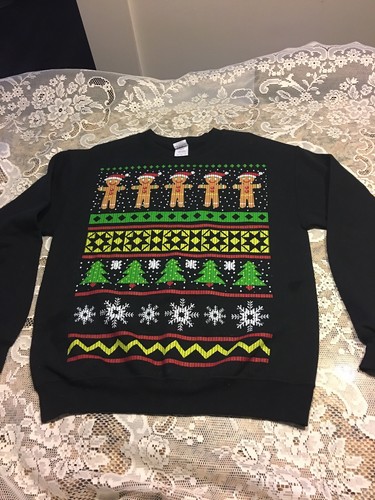 Mens Ugly Christmas Sweatshirt Size Med 