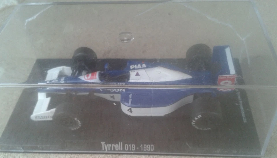 TYRRELL 019 EPSON F1 1990 JEAN ALESI #4 BLEU-WHITE 1:43 RBA - Immagine 4 di 4