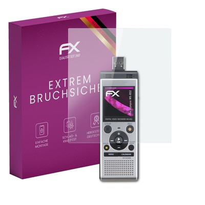 atFoliX Glasfolie für Olympus WS-852 Displayfolie 9H Schutzpanzer
