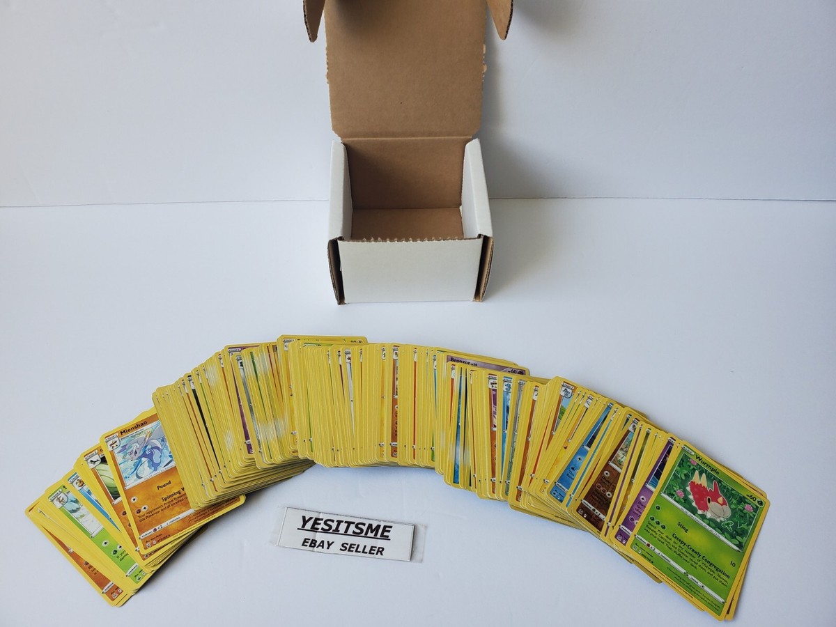 Pokemon 250 Card Bulk Lot Official TCG Mixed Collection Common NO  ENERGY/TRAINER
