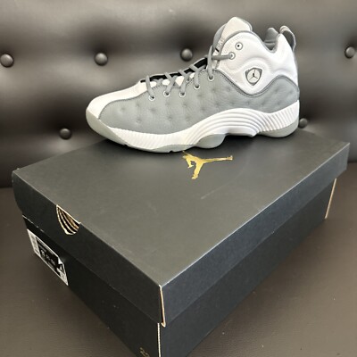 Mens Air Jordan Jumpman Team II Cool Grey Basketball Shoes 819175-100 Size 11