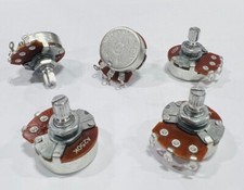 Alpha Potentiometer 5EA for Guitar Volume or Tone 24mm A250K B250K Made in Korea