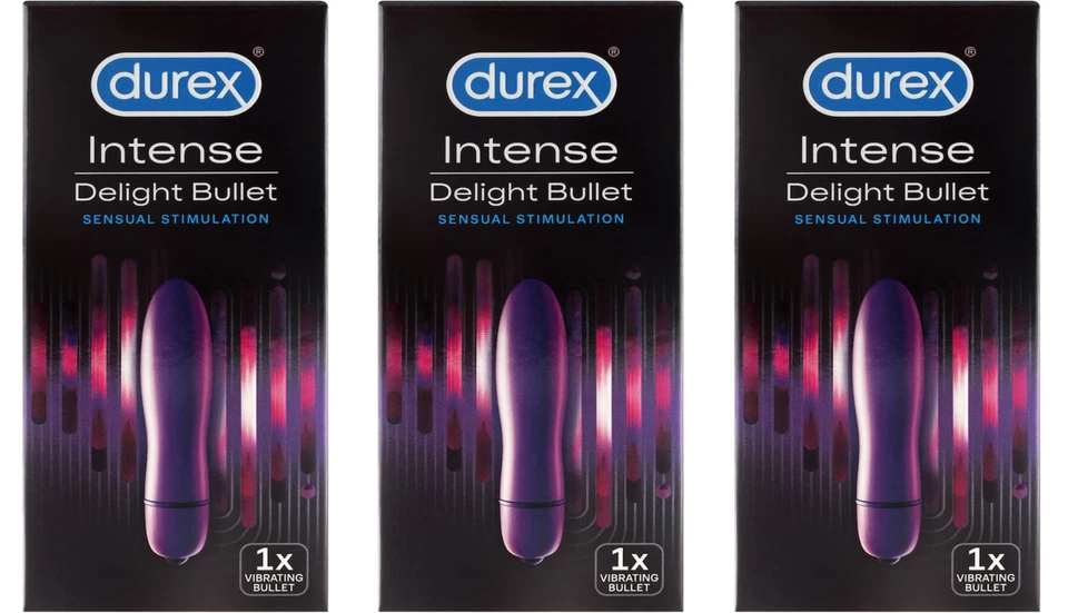 Durex Intense Delight Bullet Vibrator Massager Adult Sex Toy Pack of 3