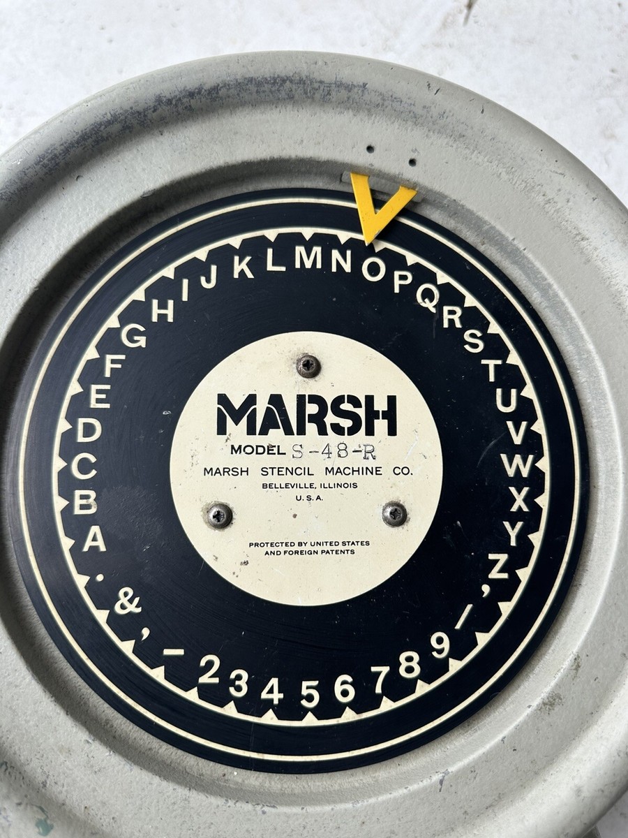 Marsh Model S-48-R Stencil Machine | eBay