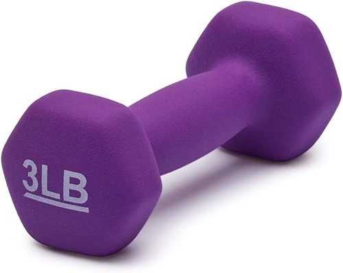 Neoprene Hex Dumbbell Hand Weights, Set of 2 - Workout Strength Training - Picture 2 of 27