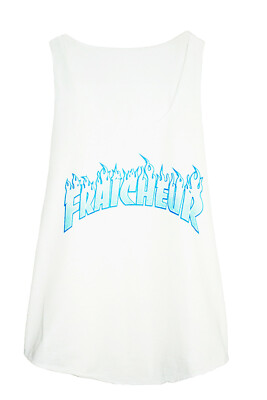 DAMEN TANKTOP TEXT BEDRUCKT - FRISCH - TRASHER STYLE WOMAN TANK-TOP