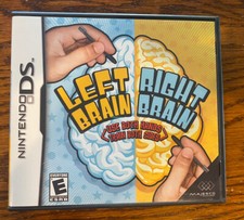 Left Brain Right Brain (Nintendo DS, 2007) Complete With Case And Manual
