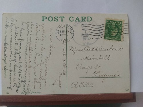Postal vintage. Puente Federal Street (abierto). Camden, N.J. PMK 1912 (G21) - Imagen 6 de 6